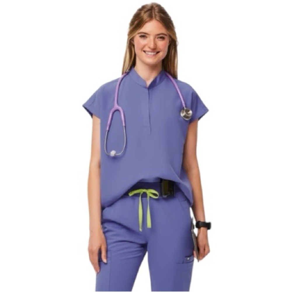 Figs Limited Edition Blueberry Rafaela Scrub Top